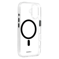 Liavec Blizgus Magnetinis Skaidrus dėklas telefonui Iphone 16 juoda