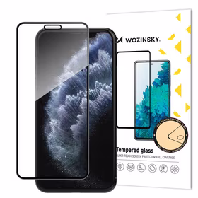 Wozinsky itin tvirtas pilno klijavimo grūdintas stiklas pilnas ekranas su rėmeliu dėklui draugiškas Apple iPhone 11 Pro / iPhone XS / iPhone X juodas
