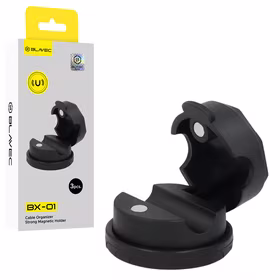 Blavec Cable organizer BX-01 self-adhesive clip juodas - 3 pieces