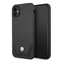 BMW odinis perforuotas dėklas iPhone 11 / Xr - juodas