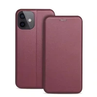 Dėklas Book Elegance Xiaomi Redmi Note 14 Pro Plus 5G tamsiai raudonas