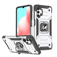 Wozinsky Ring Armor tvirtas hibridinis dėklas + magnetinis laikiklis skirtas Samsung Galaxy A73 – sidabrinis