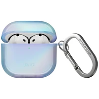 Uniq Iridescia dėklas AirPods 4 Hang Case - holo mėlyna