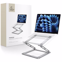 Tech-Protect ULS400 universalus sulankstomas stovas nešiojamiesiems kompiuteriams iki 17" - pilkas