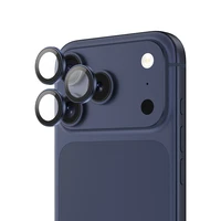 Benks grūdintas stiklas DR Sapphire Lens Protector kamerai iPhone 17 Pro/17 Pro Max (3 lęšiai) mėlynas
