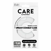 CARE by PanzerGlass Urban Combat Magnetinis dėklas telefonui iPhone 15 Pro Max - baltas