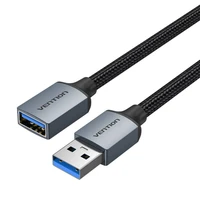 USB-A 3.0 kabelis A Male į Female Vention CBLHI 3m (juodas)