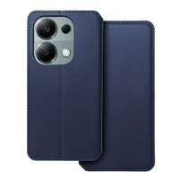 DUAL POCKET knygos tipo dėklas telefonui XIAOMI Redmi Note 13 Pro 4G tamsiai mėlynas