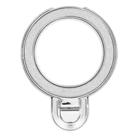 Telefono stovas CIRCLE GLITTER – lipnus – sidabrinis