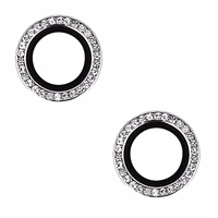 Grūdintas Stiklas Kietas Deimantas Kamerai (Lęšiui) Iphone 14/14 Plus/16e sidabrinis (lęšiai 2 vnt.)