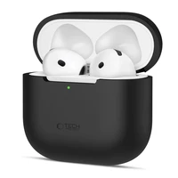 Tech-Protect Silikoninis dėklas ausinėms Apple AirPods 4 - juodas