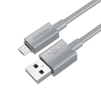 Kabelis USB-A į Micro USB Hoco 2,4A 1 m X107 pilkas