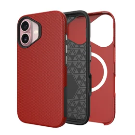 Dėklas Perfectionists Triangle Mag Case Apple iPhone 11 raudonas