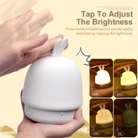 Naktinė lempa W-008 Triušis mėlynas