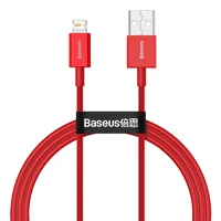 Baseus kabelis Superior USB - Lightning 1,0 m 2,4A raudonas