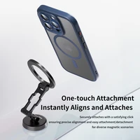 Rock Guard Touch Matte Series Magnetinis dėklas telefonui Iphone 16 Pro mėlynas