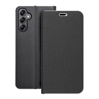 LUNA Book Carbon dėklas telefonui SAMSUNG A14 4G / A14 5G juodas