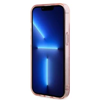 Karl Lagerfeld monograma Choupette dėklas telefonui iPhone 15 - rožinis