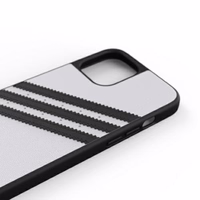 Adidas OR formuotas dėklas PU iPhone 12 Pro Max - balta/juoda