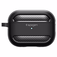 Spigen Rugged Armor dėklas Apple AirPods Pro 1 / 2 - matinė juoda