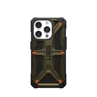 UAG Monarch dėklas telefonui iPhone 15 Pro - žalias kevlaras