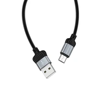 Borofone Kabelis BX28 Dignity - USB į Micro USB - 2,4A, 1 metras, pilkas