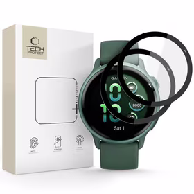 Tech-Protect Glass Flex+ 2 dalių hibridinis stiklas Garmin Vivoactive 6 - juodas