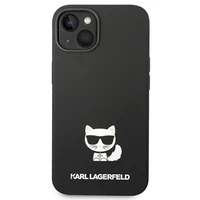 Karl Lagerfeld KLHCP14MSLCTBK iPhone 14 Plus 6.7 "kietas dėklas juodas / juodas Silikoninis Choupette Kūnas