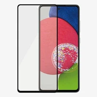 PanzerGlass E2E Microfracture antibakterinis stiklas Samsung Galaxy A52 / A52 5G / A53 5G - su juodu rėmeliu