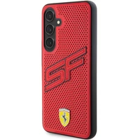 Ferrari Big SF Perforated dėklas telefonui Samsung Galaxy S24 - raudonas