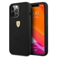 Ferrari FESSIHCP13LBK iPhone 13 Pro / 13 6.1" juodas/juodas kietas dėklas silikoninis