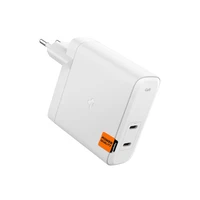 Spigen ArcStation Pro GaN-1402 2-Port 140W Sieninis įkroviklis baltas