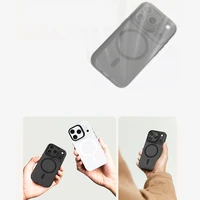 Benks magnetinis Lucid Armor dėklas iPhone 17 baltas (0067) (kamera valdymo mygtukas)