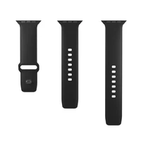 Puro Icon silikoninis dirželis Apple Watch 42/44/45/49 mm - juodas (2 vnt.)