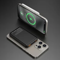 Belaidė magnetinė išorinė baterija Dudao K14S USB-C / MagSafe 20W 5000mAh (juoda)