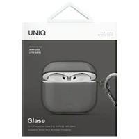 Uniq Glase dėklas AirPods 4 - puspermatomas