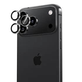 Benks Grūdintas stiklas Glass Warrior metalinis objektyvo apsauginis stiklas kamerai Iphone 17 Pro/17 Pro Max (lęšio 3 vnt.) juodas