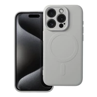 SILICONE MAG COVER dėklas telefonui suderinamas su MagSafe iPhone 15 Pro titano