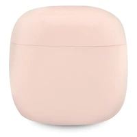 Guess Classic EST logotipas TWS Bluetooth ausinės + įkrovimo stotelė - rožinės