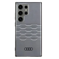 Audi IML Geometrinio rašto dėklas telefonui S24 Ultra S928 juodas/juodas kietas dėklas AU-IMLS24U-A6/D3-BK