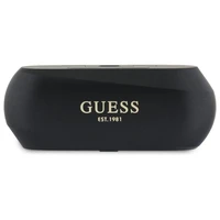 Guess pailgintas metalinis spausdintas logotipas Bluetooth TWS ausinės + įkrovimo stotelė - juodos