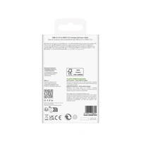 Puro 10W TPE USB-A - USB-C kabelis 2m - baltas