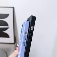 Magnetinis spalvotas matinė dėklas telefonui iPhone 15 - juodas