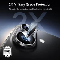 ESR Armorite kameros dangtelis iPhone 16 / 16 Plus / 17 - skaidrus