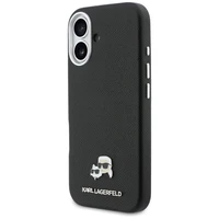 Karl Lagerfeld case for iPhone 17 6,3" HC MAGSAFE PU FW W/ K&C HEAD PIN BLACK