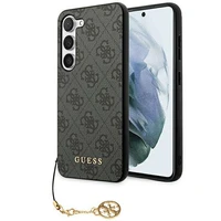 Guess 4G Charms Collection dėklas telefonui Samsung Galaxy A35 - juodas