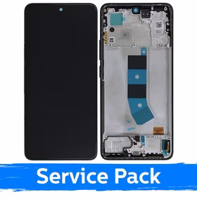 LCD ekranas suderinamas su Xiaomi Redmi Note 13 4G su rėmeliu / Midnight Black / (Service Pack)