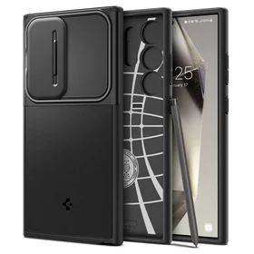 Spigen Optik Armor dėklas telefonui Samsung Galaxy S24 Ultra - juoda