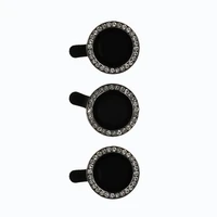 Grūdintas stiklas HARD DIAMOND kamerai (LENS) Samsung Galaxy S24 Plus juodas (3 vnt. lęšiai)