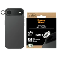 PanzerGlass Hoops Glitter Tempered Glass Lens Apsauginis stiklas skirtas iPhone Air - sidabrinis